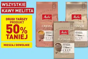 WSZYSTKIE KAWY MELITTA Melitta ORIGINALS CREMA Melitta ORIGINALS PLATINUM Melitta ORIGINALS PLATINUM