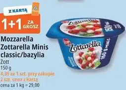 E.Leclerc Mozzarella Zottarella Minis classic/bazylia Zott oferta