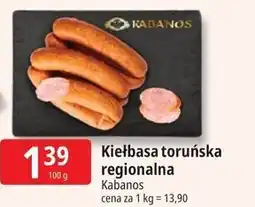 E.Leclerc Kiełbasa toruńska regionalna Kabanos oferta