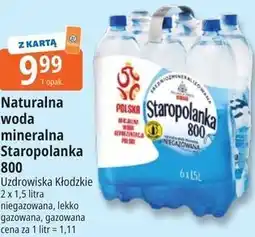 E.Leclerc Naturalna woda mineralna Staropolanka 800 oferta
