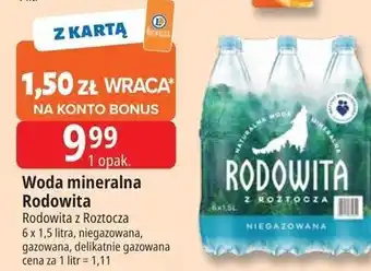 E.Leclerc Woda mineralna Rodowita z Roztocza oferta