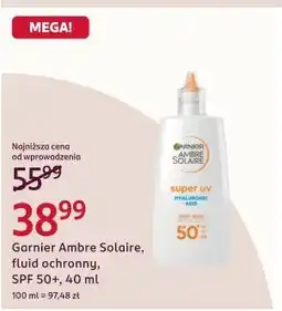 Rossmann Garnier Ambre Solaire, fluid ochronny, SPF 50+, 40 ml oferta