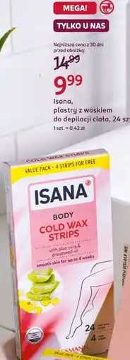 Rossmann Isana, plastry z woskiem do depilacji ciała, 24 szt oferta
