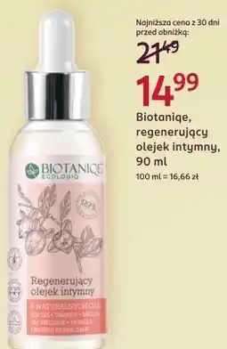 Rossmann Biotaniqe, regenerujący olejek intymny oferta