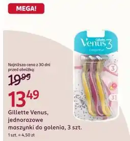 Rossmann Gillette Venus, jednorazowe maszynki do golenia, 3 szt oferta