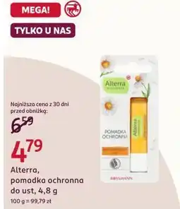 Rossmann Alterra, pomadka ochronna do ust oferta