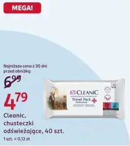 Rossmann Cleanic, chusteczki odświeżające, 40 szt oferta
