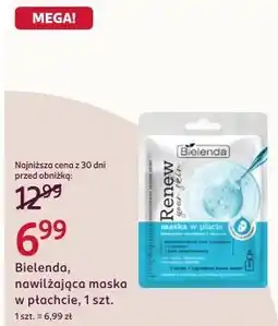 Rossmann Bielenda, nawilżająca maska w płachcie, 1 szt oferta