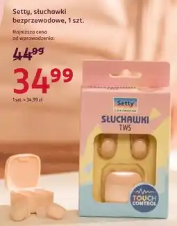 Rossmann Setty, słuchawki bezprzewodowe, 1 szt oferta
