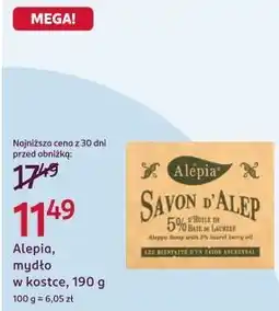 Rossmann Alepia, mydło w kostce oferta