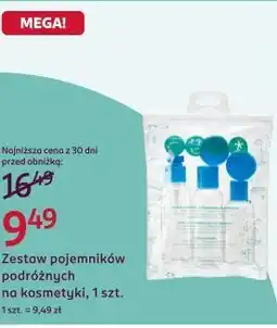 Rossmann Zestaw pojemników podróżnych na kosmetyki, 1 szt oferta