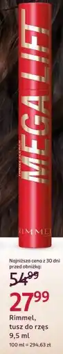 Rossmann Rimmel, tusz do rzęs oferta