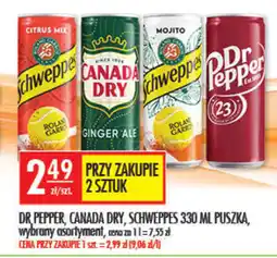 Sklepy Doroty Dr Pepper, Canada Dry, Schweppes puszka oferta