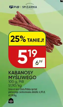 Chata Polska Kabanosy myśliwego PiB oferta