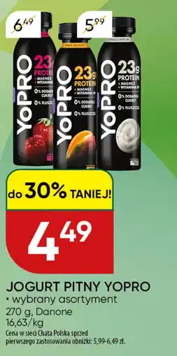 Chata Polska Jogurt pitny yopro danone oferta