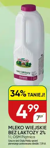 Chata Polska Mleko wiejskie bez laktozy 2% osm piątnica oferta