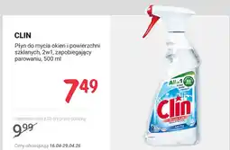 Rossmann Płyn do mycia okien i powierzchni szklanych Clin All in 1 2w1 zapobiegający parowaniu oferta