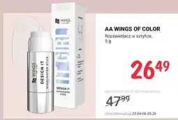 Rossmann Rozświetlacz w sztyfcie AA Wings of Color Design It Highlighter Stick oferta