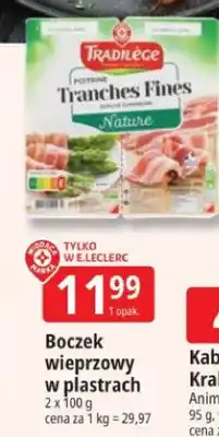 E.Leclerc Boczek wieprzowy w plastrach oferta