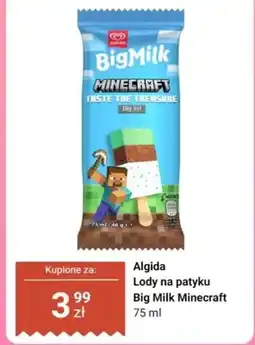Dino Lody na patyku Big Milk Minecraft Algida oferta