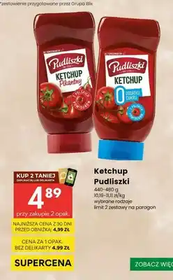 Delikatesy Centrum Ketchup pikantny Pudliszki oferta