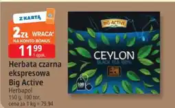 E.Leclerc Herbata czarna ekspresowa Ceylon Big Active Herbapol oferta