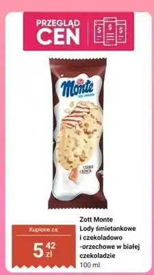 Dino Lody śmietankowe i czekoladowo-orzechowe w białej czekoladzie Monte oferta