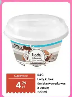 Dino Lody kubek śmietankowe/kokos z sosem B&G oferta