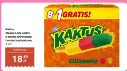 Dino Lody wodne Classic o smaku cytrynowym i sorbet truskawkowy Kaktus oferta