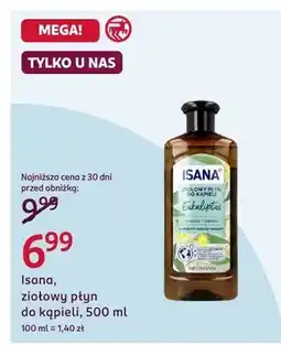 Rossmann Ziołowy płyn do kąpieli Isana Eukaliptus oferta