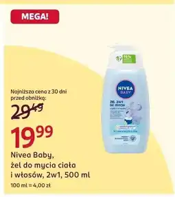 Rossmann Żel do mycia ciała i włosów Nivea Baby 2w1 oferta