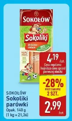 ALDI Sokoliki parówki drobiowo-cielęce Sokołów oferta