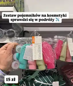 Pepco Zestaw pojemników podróżnych na kosmetyki oferta
