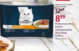 Rossmann Karma pełnoporcjowa dla kotów Purina Gourmet Perle oferta