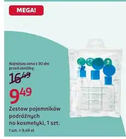 Rossmann Zestaw pojemników podróżnych na kosmetyki oferta