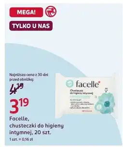 Rossmann Chusteczki do higieny intymnej Facelle oferta
