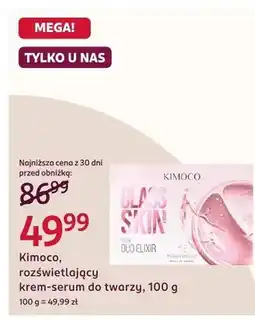 Rossmann Rozświetlający krem-serum do twarzy Kimoco Glass Skin Duo Elixir oferta