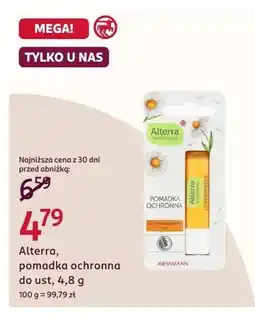 Rossmann Pomadka ochronna do ust Alterra oferta