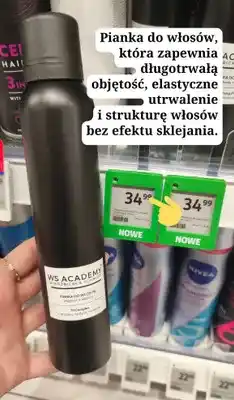 Rossmann Pianka do włosów WS Academy Wierzbicki & Schmidt TriComplex objętość i tekstura oferta