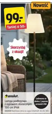 Jula Lampa podłogowa z ogniem słonecznym Anslut 150cm IP44 032333 oferta