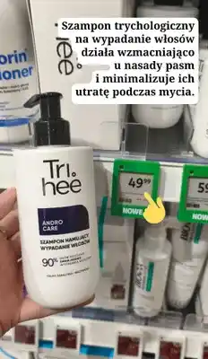 Rossmann Szampon trychologiczny Tri.hee Andro Care hamujący wypadanie włosów oferta