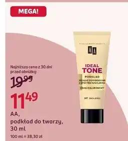 Rossmann Podkład do twarzy AA Ideal Tone oferta
