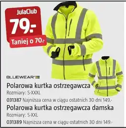 Jula Polarowa kurtka ostrzegawcza męska Bluewear rozmiary S-XXXL 031387 oferta