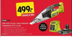 Jula Odkurzacz ręczny z akumulatorem i ładowarką Ryobi One+ 18V 2,0Ah 031494 oferta