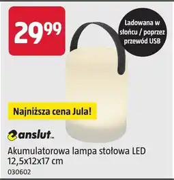 Jula Akumulatorowa lampa stołowa LED Anslut 12,5x12x17cm oferta