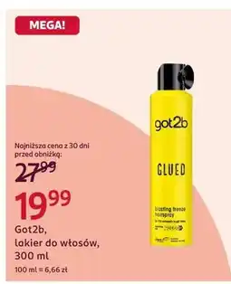 Rossmann Lakier do włosów Got2b Glued Blasting Freeze Hairspray oferta