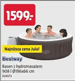 Jula Basen z hydromasażem Bestway 908l Ø196x66cm 024573 oferta