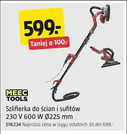 Jula Szlifierka do ścian i sufitów Meec Tools 230V 600W Ø225mm 016234 oferta