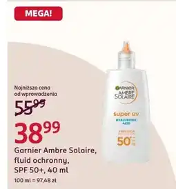 Rossmann Fluid ochronny Garnier Ambre Solaire Super UV SPF 50+ oferta