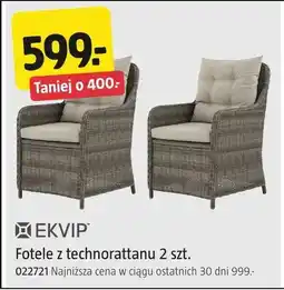 Jula Fotele ogrodowe z technorattanu Ekvip 2szt oferta